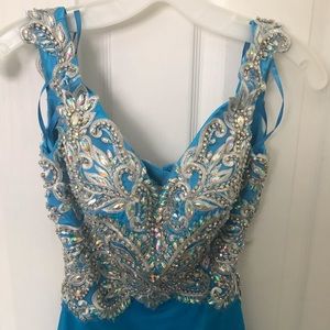 Sparkly light blue Formal Dress